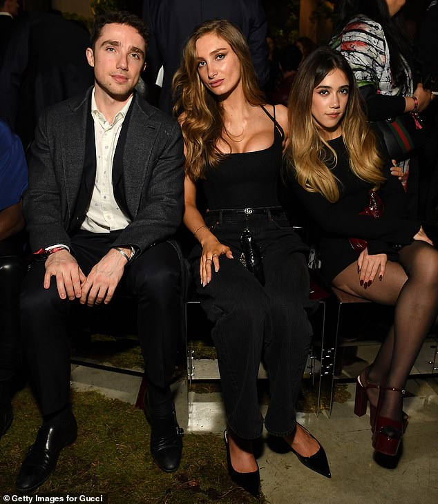 Francois, Mathilde and Valentina seen in the front row