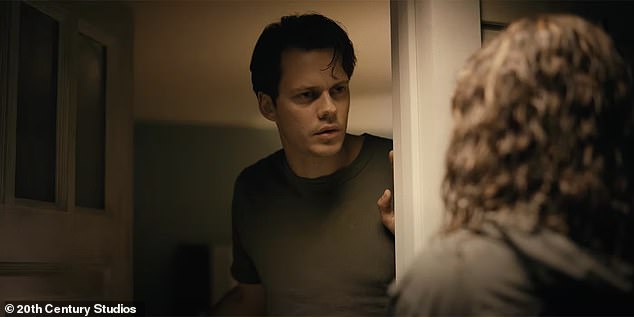 Bill Skarsgård plays Keith, a man staying at a house Tess rented in Michigan for a job interview