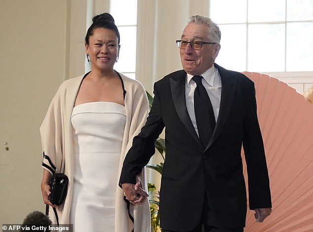 The iconic actor, who welcomed his seventh child aged 79 with partner Tiffany Chen, 45, in April 2023, said Gia was the 'only one' who loved him 'without conditions' - pictured last month