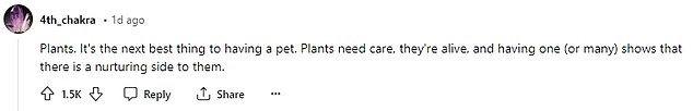 Another important “green flag” that was a high priority for women was seeing a man own pets or plants