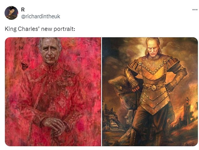 The portrait was also compared to the villain from Ghostbusters 2, Vigo the Carpathian, a medieval tyrant from the 17th century whose ghost took up residence in his own portrait