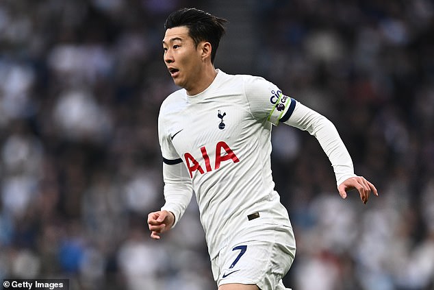 To Kyle Walker's credit, Son Heung-min (pictured) was relatively quiet, with the Spurs forward missing a big chance late in the game