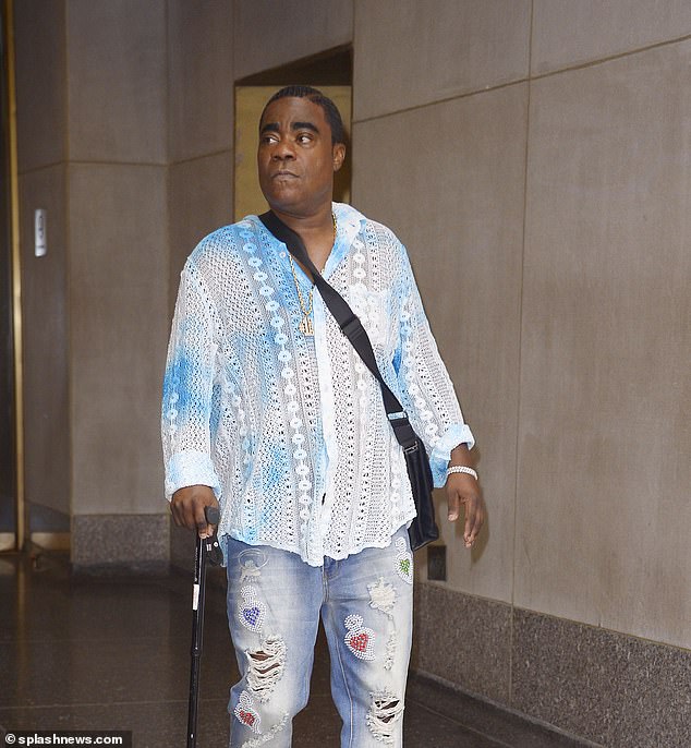 Comedian Tracy Morgan, 55, hit a weight loss plateau and said he ate 'Ozempic' on The Tonight Show Starring Jimmy Fallon.