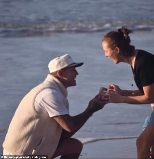 The former rugby league star proposed to the cosmetic injector this weekend.  Susie, who appeared on season two of Married At First Sight, shared the happy news by posting a video of the romantic moment on Instagram.