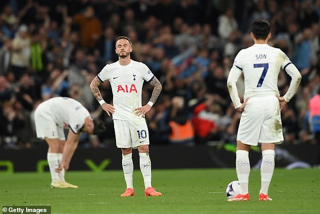 The defeat to City meant Spurs failed to qualify for a place in next season's Champions League