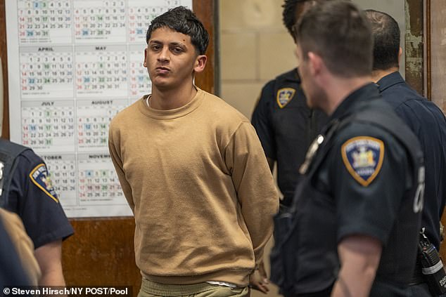 Kelvin Arocha (pictured) is charged with two counts of second-degree assault and one count of second-degree obstruction of governmental administration