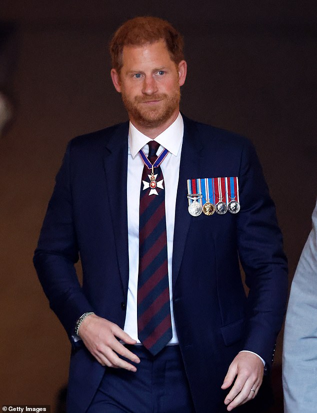 Prince Harry at the Invictus Games Foundation 10th anniversary service at St Paul's Cathedral