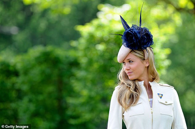 Florence Brudenell Bruce pictured at the Royal Ascot in 2012, after her relationship with Harry and a year before she married multimillionaire Henry St George