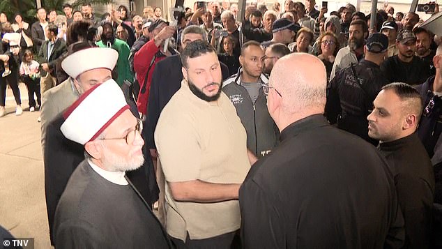 Local religious leaders (pictured) were also present to address council members