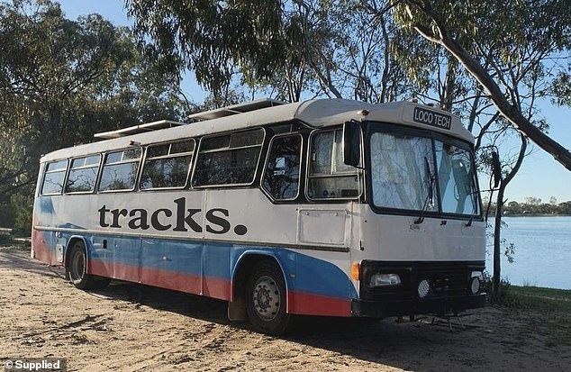 The programme, run by Australian surfing magazine Tracks, will film for two weeks each month on the Wanderlust Bus (pictured) to promote Australia as a 'surfing mecca'.