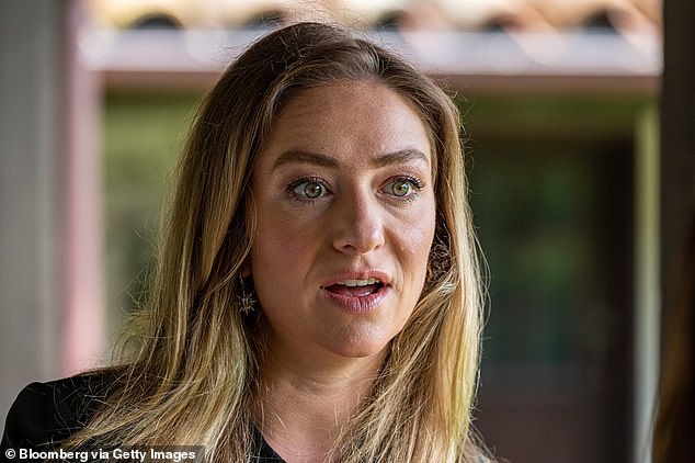 Researchers from Aarhus University in Denmark examined the personality traits of CEOs and found that higher levels of narcissism in female CEOs were linked to better business performance.  Pictured: Former Bumble CEO Whitney Wolfe Herd