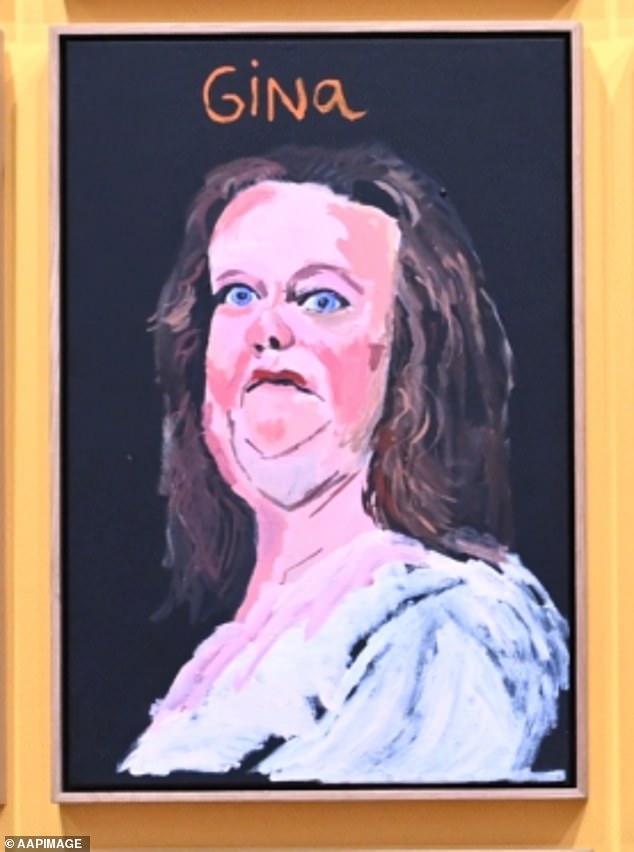 The NGA has decided not to respond to Ms Rinehart's request and has kept the portrait (photo) of Archibald Award winner Vincent Namatjira on display