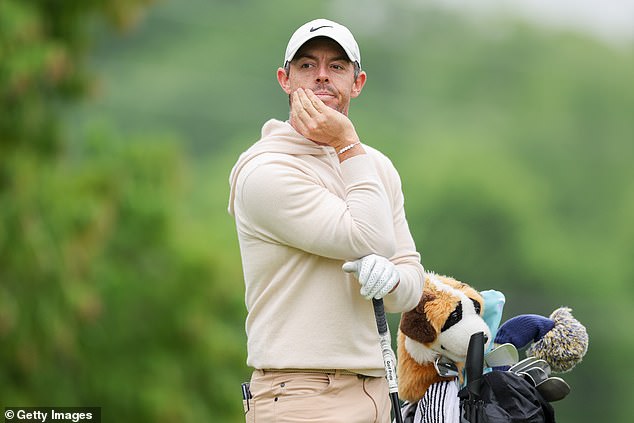 McIlroy was back on the course on Wednesday for a final practice round in Valhalla