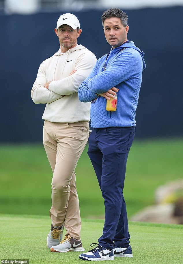 McIlroy was spotted during training on Wednesday with his manager Sean O'Flaherty