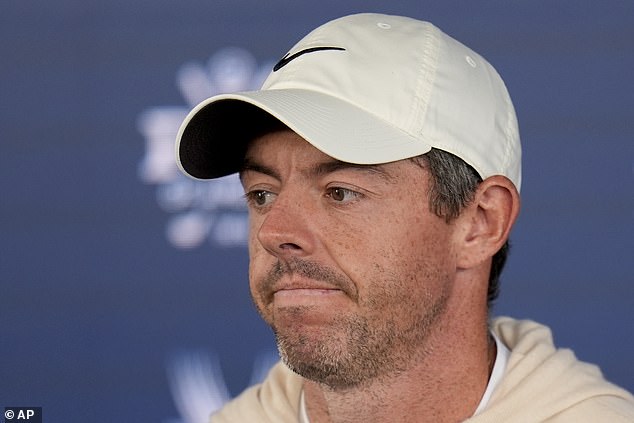 McIlroy answered a few questions about golf but declined to reveal any information about his private life