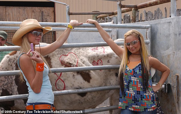 The socialites were seen taking on laborious chores such as cleaning, farm work and serving food.