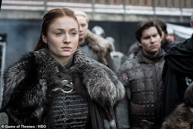 It comes after Sophie revealed she had a live-in therapist during the height of her eating disorder - which was exacerbated by the pressure of being on GOT (pictured as Sansa Stark)