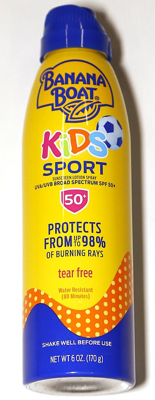 A common ingredient in sunscreens is homosalate, which can be found in Banana Boat's children's sunscreens