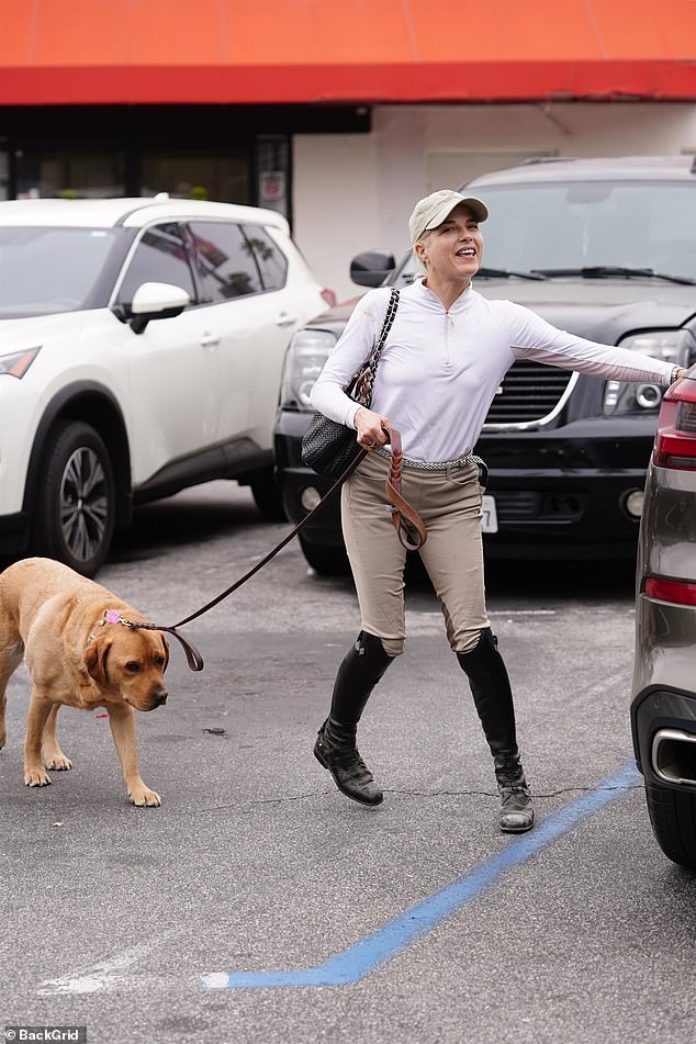 Selma also sported a chunky gold wristwatch, and she completed her casual ensemble with a gray baseball cap for Stein Eriksen Lodge Deer Valley, a luxury ski resort in Park City, Utah.