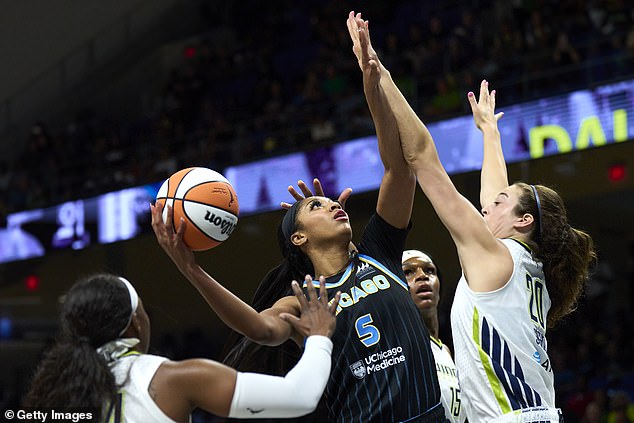 She scored her first points of her career when she nailed a pair of free throws late in the first half