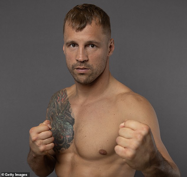 Latvian Briedis (pictured) broke the Australian's jaw the last time the pair met in the ring, but still couldn't win