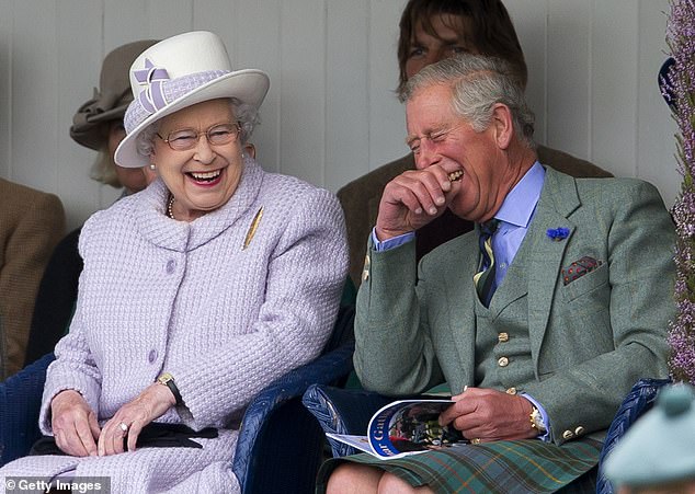 Queen Elizabeth II and her son, Charles, burst into tears while watching the children's sack race at the 2012 Braemar Highland Gathering