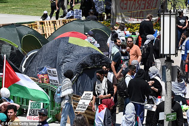 Protesters are calling for a ceasefire and demanding that the university renounce Israeli interests