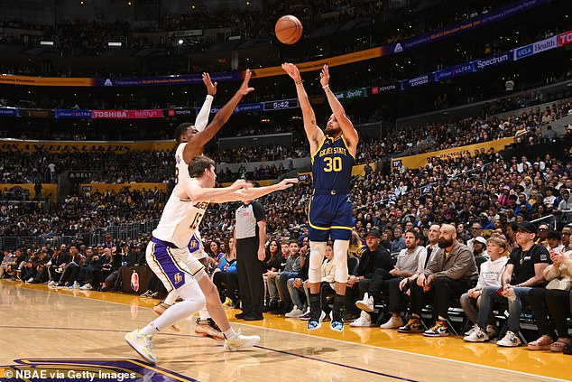 Golden State Warriors point guard Stephen Curry (right) is ninth and will earn a total of £81 million by 2024