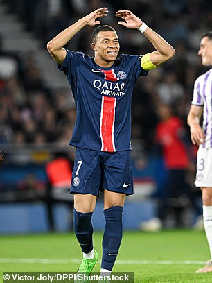 Kylian Mbappé is sixth