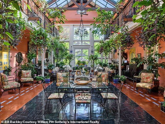 The bathrooms feature Art Deco designs and there is a three-story New Orleans-inspired atrium