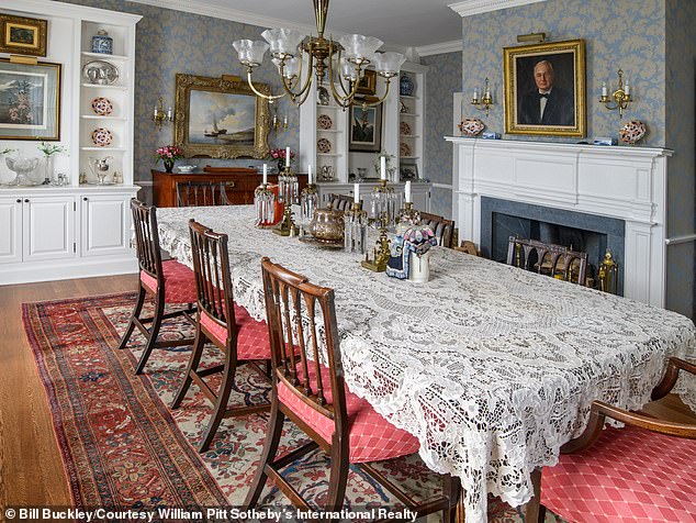 The 8,872-square-foot mansion was originally built in 1812 and purchased by William Buckley Sr. in 1923.