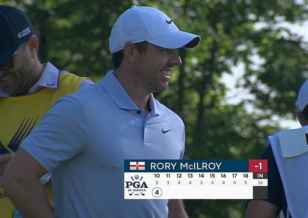 He pulled it back and scored a birdie on his first hole of this week's championship