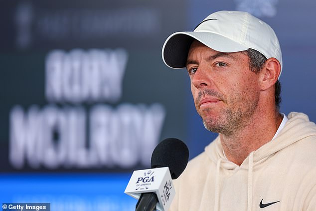 McIlroy faced the media on Wednesday but declined to answer questions about the divorce