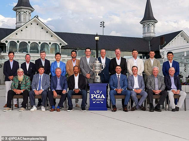 He was also nowhere to be seen at the PGA Champions dinner on Tuesday evening (photo).