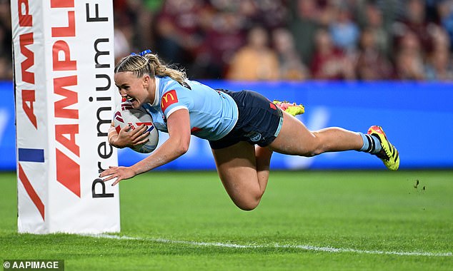 Jamie Chapman scored a sensational solo try to extend the lead for the Blues