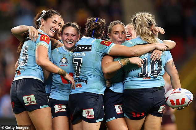 New South Wales won the first game of the series, which has gone to three matches for the first time in Women's Origin history