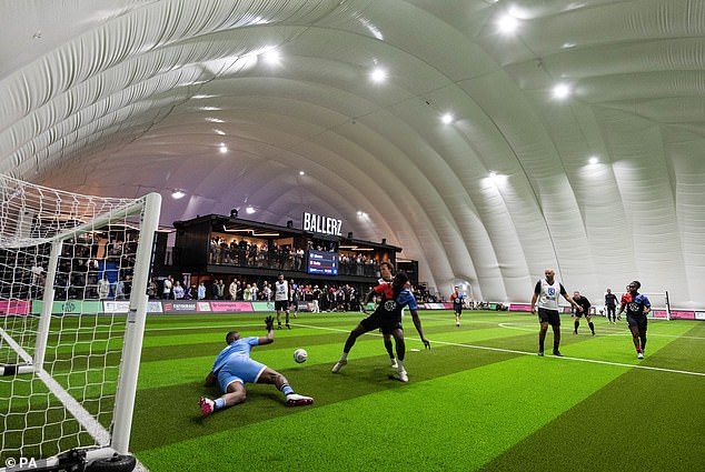 The multi-million pound dome provides facilities for the public to play football, watch matches and relax