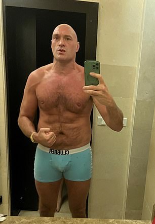 Tyson Fury shared his phenomenal body transformation on social media after his undisputed title clash with Oleksandr Usyk was postponed