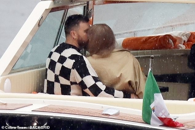 The actor's outing comes as his ex, Taylor Swift, made a lovey-dovey appearance with boyfriend Travis Kelce as they enjoyed a romantic getaway in Lake Como.