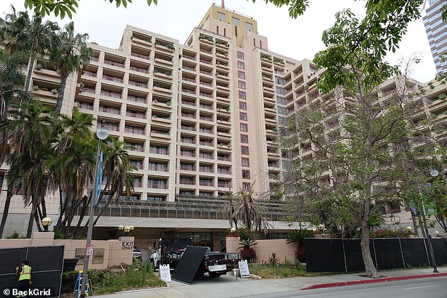 This is the former InterContinental hotel in Century City, Los Angeles, where Diddy allegedly attacked then-girlfriend Cassie Ventura