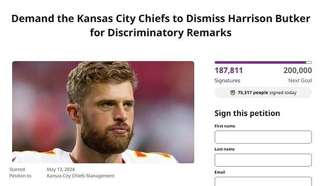 A petition calling on Kansas City to drop their kicker now has more than 187,000 signatures