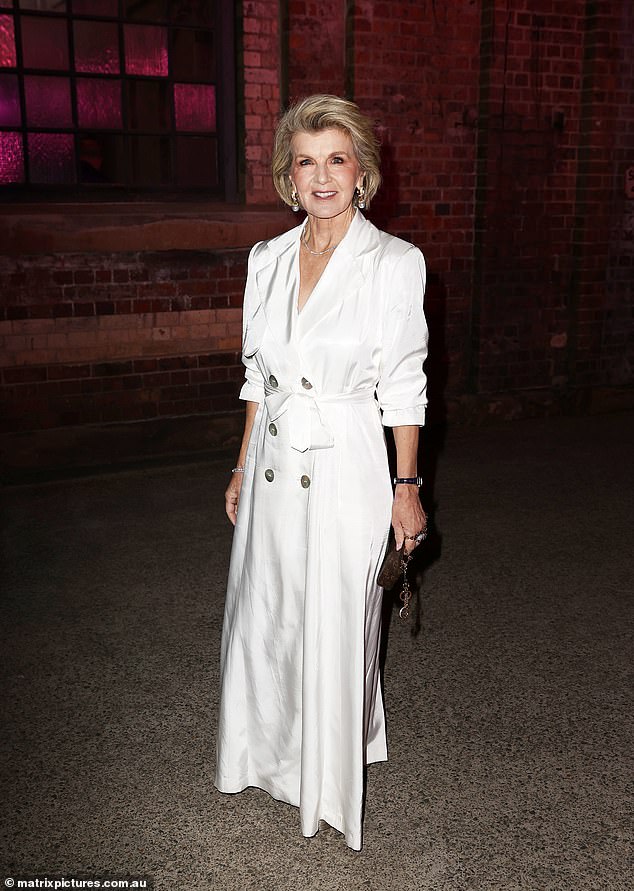 The former Secretary of State stole the spotlight with her fashion selections, turning heads in different outfits for each show (pictured at the David Jones Indigenous Fashion Projects event on Thursday)