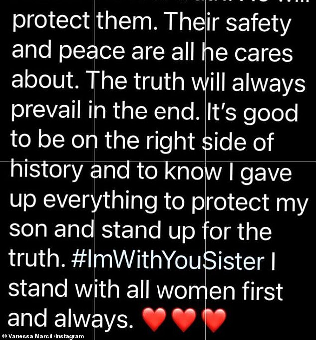 She noted about Daan: 'My son is the eldest and he knows the real truth.  He will protect them.  Their safety and peace are all he cares about.  The truth will always triumph in the end'