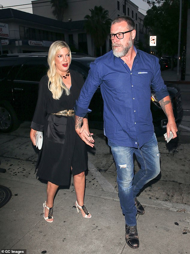 The former husband and wife are pictured in Los Angeles in August 2018