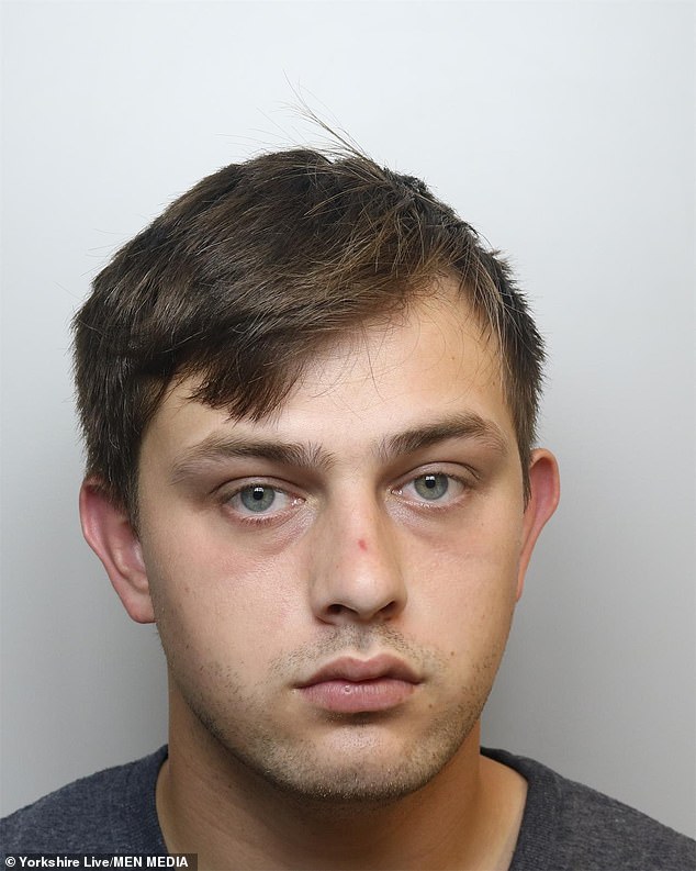 Her partner Liam Leach, 26, has also been jailed after the vulnerable woman was found in May 2022 when a concerned neighbor called social services for help.