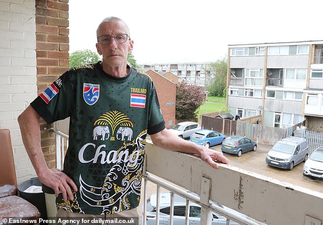 Colin Parkins, 65, (pictured) built a ground floor maisonette two years before the plan was announced