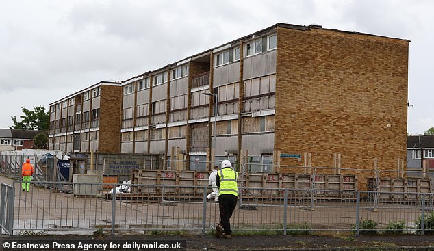 Terminate buildings on the estate that are to be demolished and redeveloped