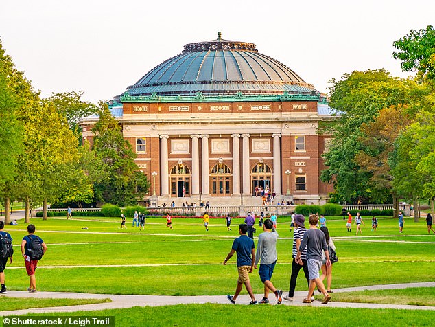 Pictured: The campus of the University of Illinois at Urbana Champaign, Illinois