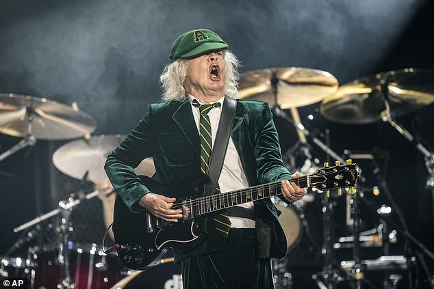 The 69-year-old is known for dressing up as a schoolboy on stage