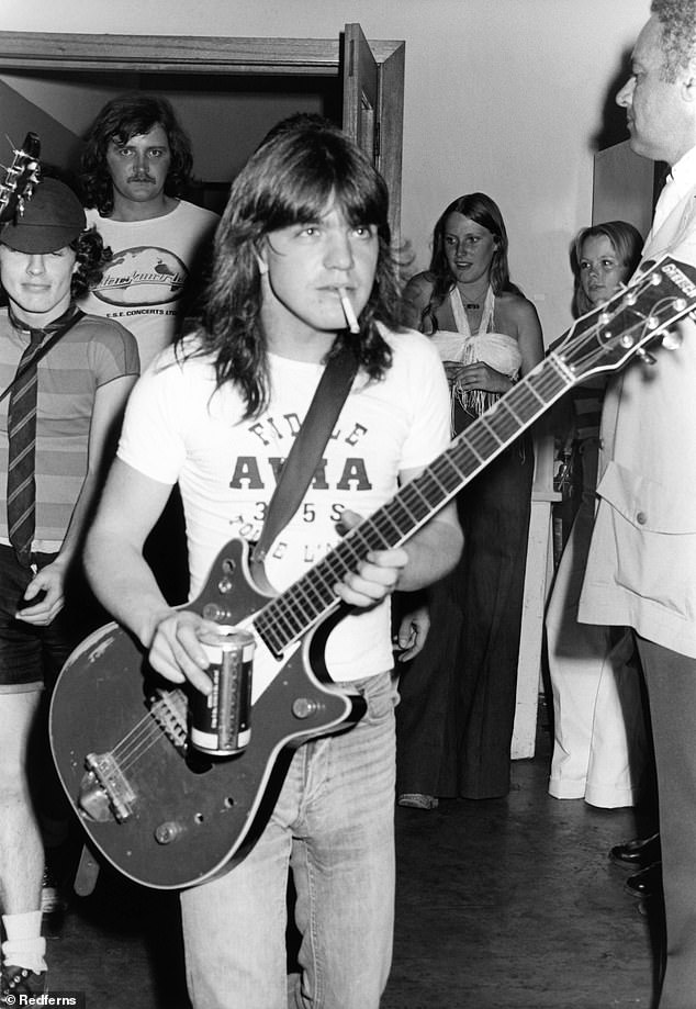 AC/DC was founded in Sydney in 1973 by Angus and Malcolm Young and are best known for hits such as Thunderstruck, Highway To Hell and Hells Bells.  Angus is depicted in the band's early days